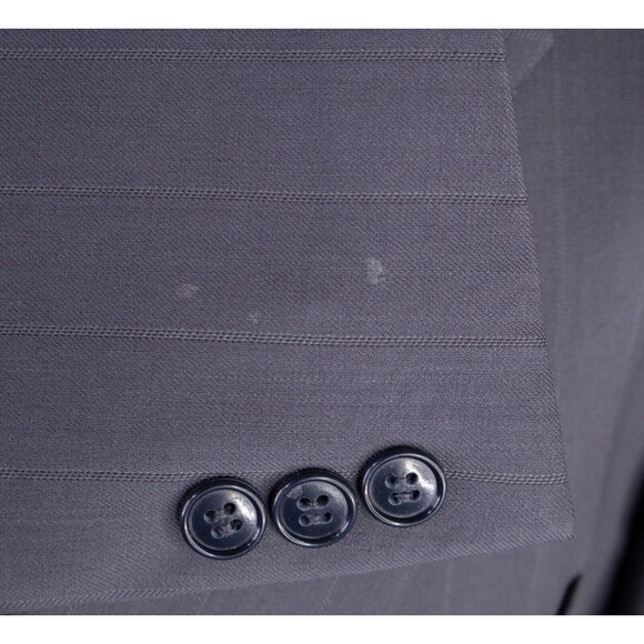 MANI Vintage Sport Coat Suit Jacket Men Size 40S Striped  Two Button - Picture 7 of 15